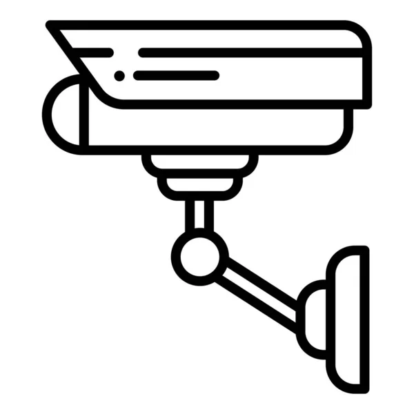 Cctv Camera Icon Outline Security System Vector Illustration Symbol Design — Stock Vector