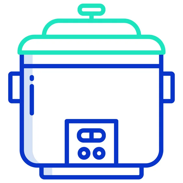 Rice Cooker Web Icon Simple Illustration — Stock Vector