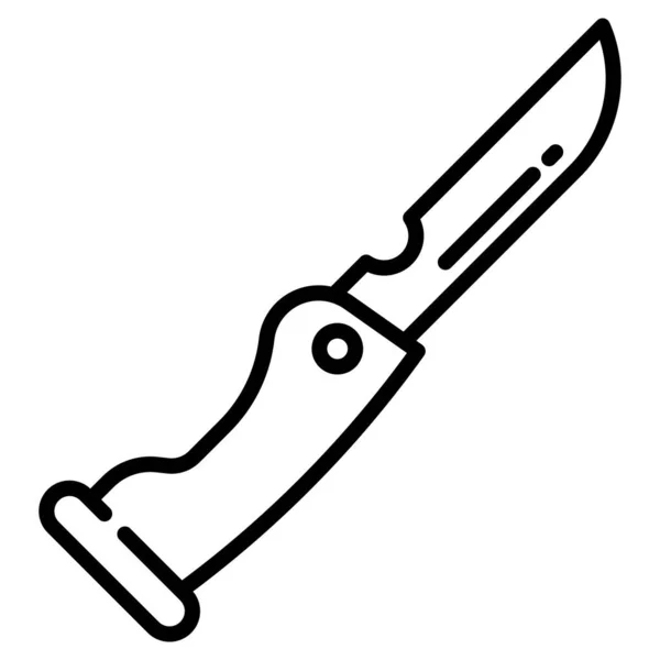 Knife Web Icon Vector Illustration — 스톡 벡터