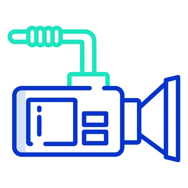 Videokamerasykone Umriss Illustration Von Cctv Vektorsymbolen Für Das Web — Stockvektor