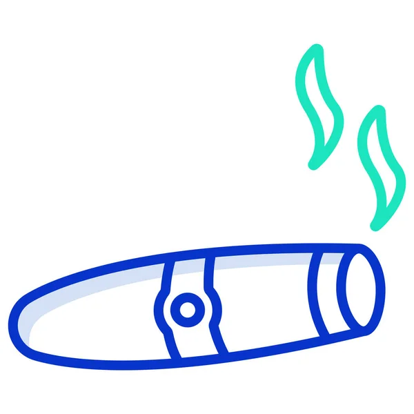 Zigarre Web Symbol Einfache Illustration — Stockvektor