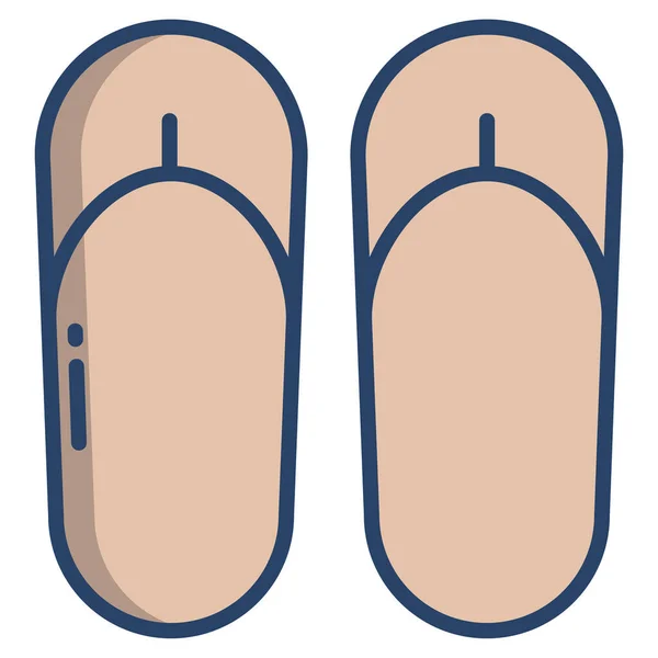 Flip Flops Vetor Ilustração Fundo —  Vetores de Stock