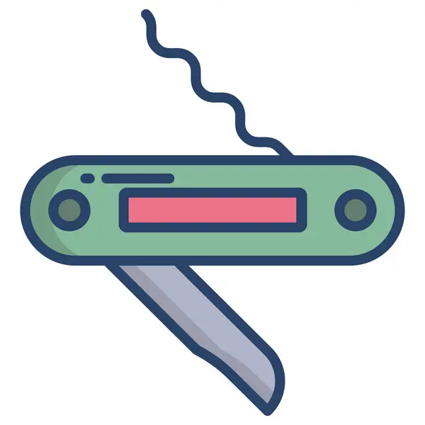 Иконка Нож Интернете Векторная Иллюстрация — стоковый вектор