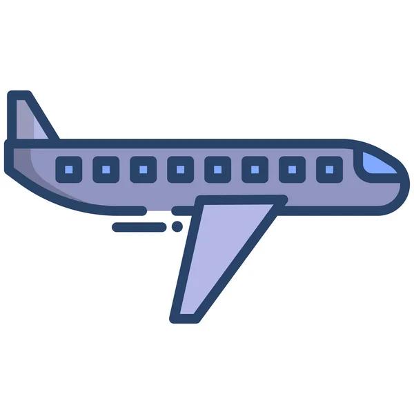 Vuelo Icono Web Ilustración Simple — Vector de stock