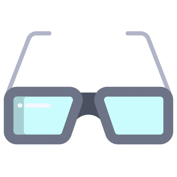 Brille Auf Web Symbol Einfache Illustration — Stockvektor