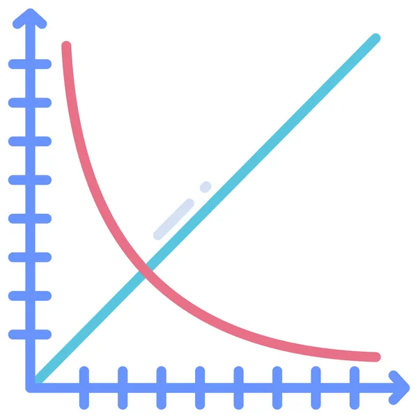 Fizika Web Ikon Egyszerű Illusztráció — Stock Vector