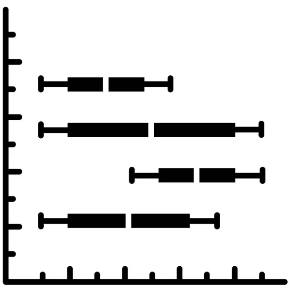 Illustrazione Vettoriale Del Grafico Icona — Vettoriale Stock