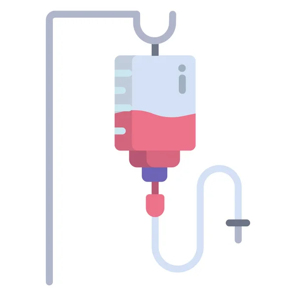 Bloedtransfusie Eenvoudig Ontwerp — Stockvector