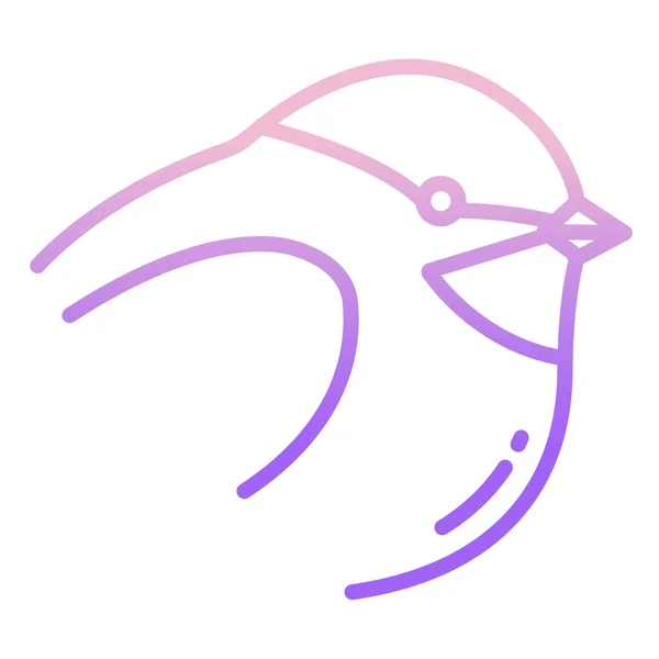 Vektor Icon Design Des Spatzenvogels — Stockvektor