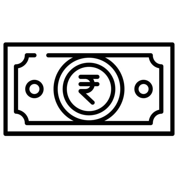 Dinero Icono Web Ilustración Simple — Vector de stock