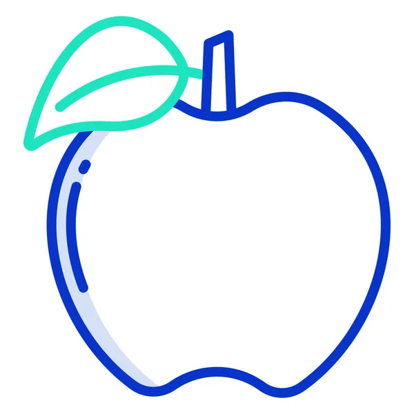 Apfel Web Symbol Einfache Illustration — Stockvektor