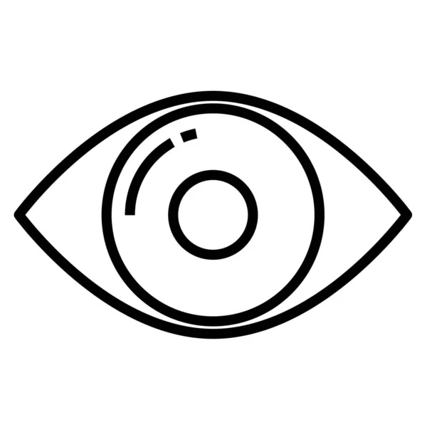 Eye Web Icon Simple Illustration — Stock Vector