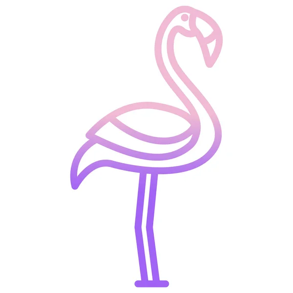 Illustration Vectorielle Flamingo Fond — Image vectorielle