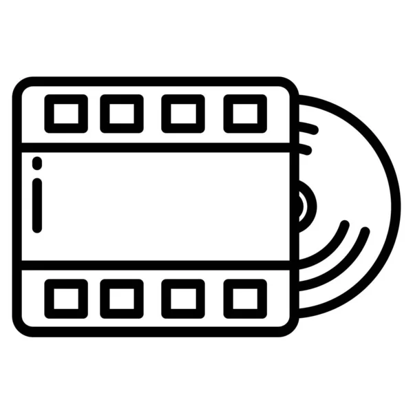 简单的矢量图标 电影制作说明 — 图库矢量图片