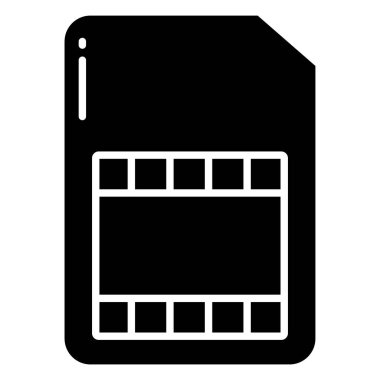 Basit vektör simgesi, SIM Kartın çizimi