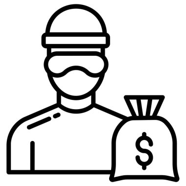 Basit vektör simgesi, Suç illüstrasyonu 