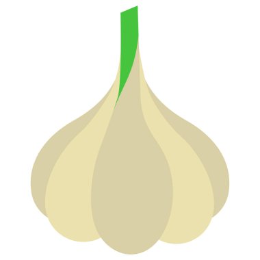 Sarımsak ikonu modayı ve logo, web, uygulama, UI için modern yer tutucu sembolü.