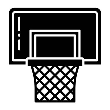 Basketbol. Web simgesi basit tasarım