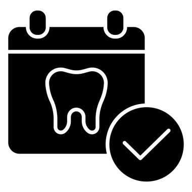 Randevu. Web simgesi basit illüstrasyon