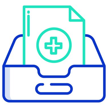 Gelen posta simgesi, vektör illüstrasyonu