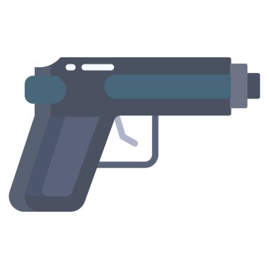 Silah. Web simgesi basit illüstrasyon