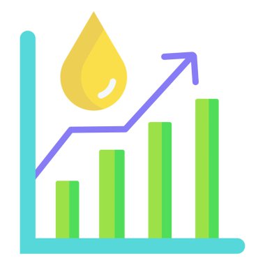 Büyüme. Web simgesi basit illüstrasyon
