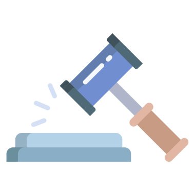 Basit vektör simgesi, Açık Artırmanın illüstrasyonu