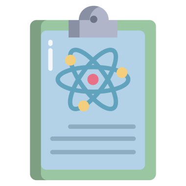 Bilim ve teknoloji ikonu. vektör illüstrasyonu