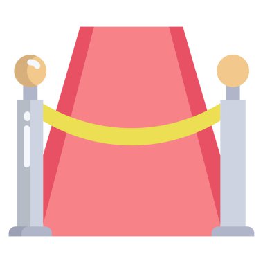 Kırmızı halıyı gösteren basit bir simge 