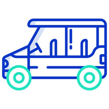 araba web simgesi, vektör illüstrasyonu 