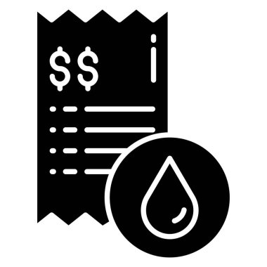 Fatura. Web simgesi basit illüstrasyon