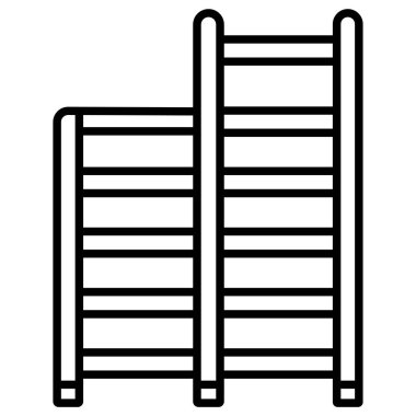 merdiven simgesi vektör tasarım ögesi şablonu