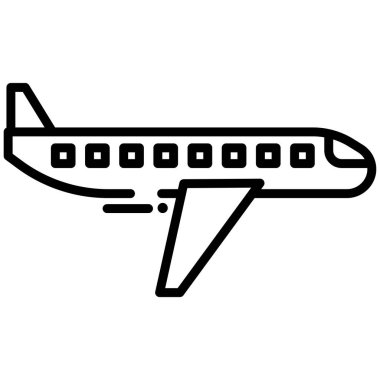 Uçuş. Web simgesi basit illüstrasyon 