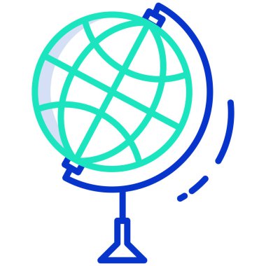 Küre. Web simgesi basit illüstrasyon 