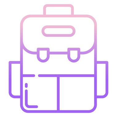 Sırt çantasının vektör çizimi