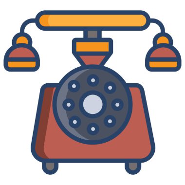 telefon web simgesi, vektör çizim 