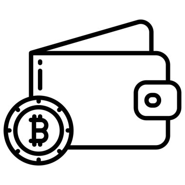 cüzdan web simgesi, vektör illüstrasyonu 