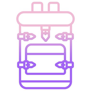 El çantası simgesini, basit vektör çizim