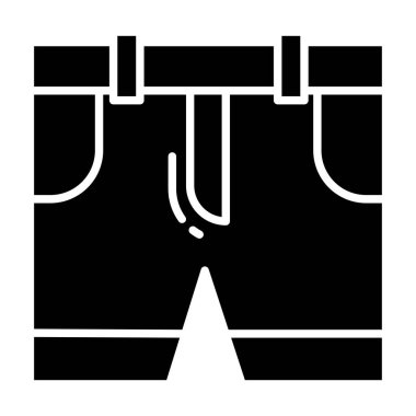 Beyaz arkaplanda basit vektör kısamı simgesi