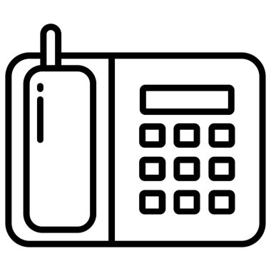 telefon web simgesi, vektör çizim 