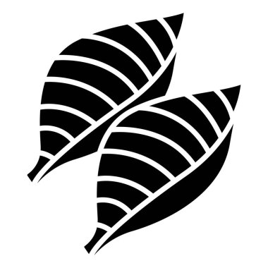 Yaprak simgesinin vektör illüstrasyonu