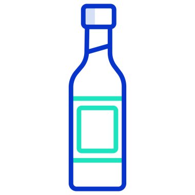 Votka web simgesi basit vektör illüstrasyonu