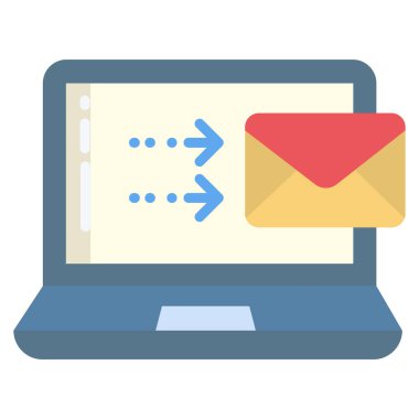 dizüstü bilgisayar simgesi, vektör illüstrasyonu