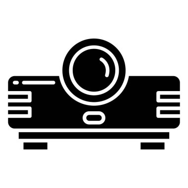 projektör web simgesi, vektör çizim 