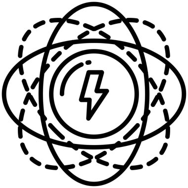 Enerji. Web simgesi basit illüstrasyon