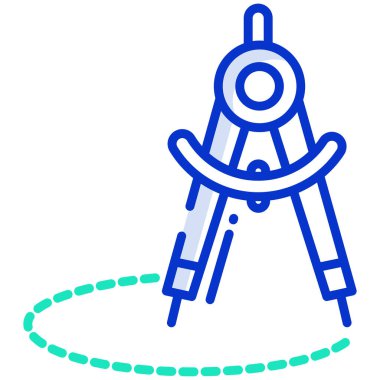 Pusula. Web simgesi basit illüstrasyon 