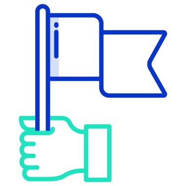 Bayrak. Web simgesi vektör illüstrasyonu