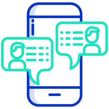  Cep telefonu web simgesi, vektör çizim