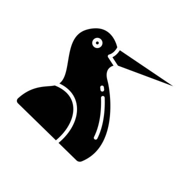 kuş simgesi vektör illüstrasyonu