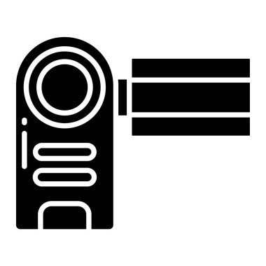 El kamerası simgesinin vektör illüstrasyonu